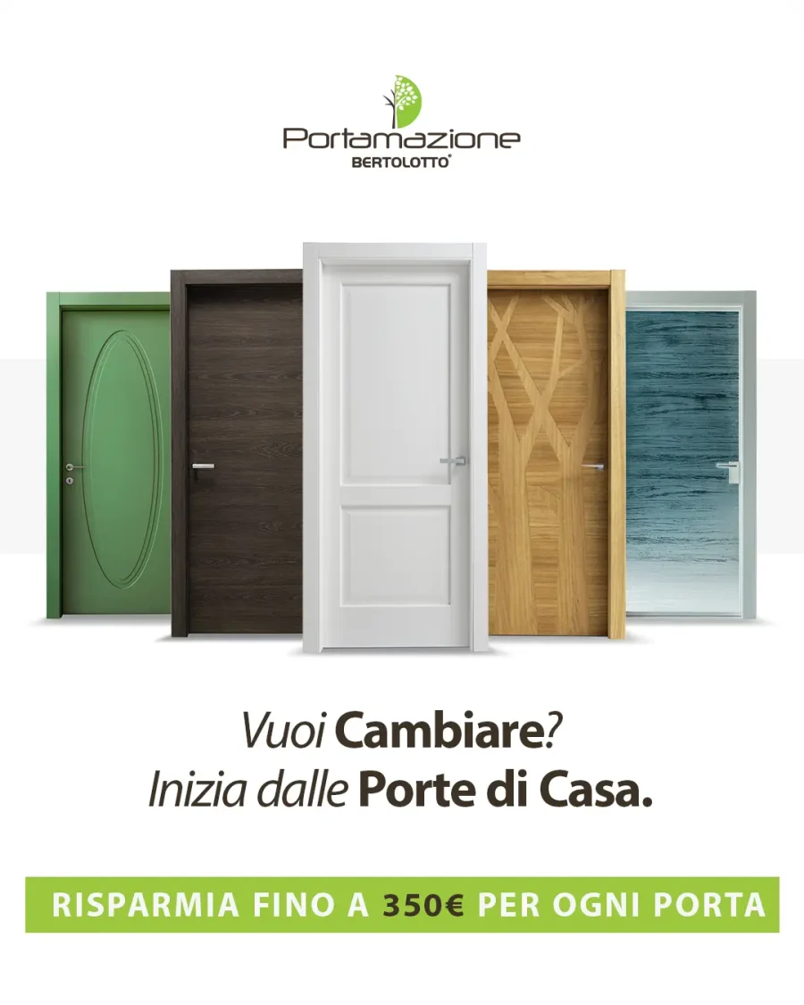Portamazione Bertolotto 2026: sconti su porte e cabine armadio | Sercame